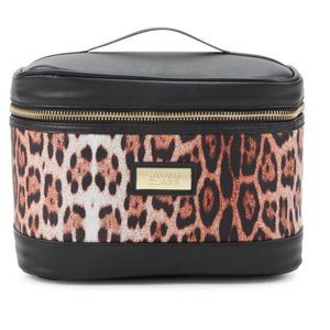 $195 NEW CAVALLI CLASS BY ROBERTO CAVALLI Animal Print Cosmetic Pouch Travel Bag